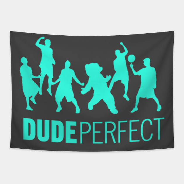 Dude Perfect Logo Dude Tapestry Teepublic