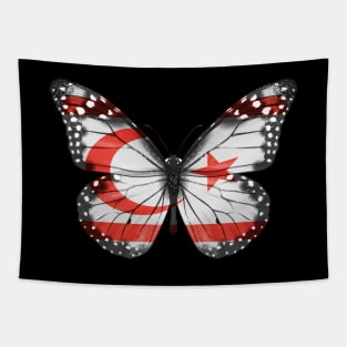 Turkish Cypriot Flag  Butterfly - Gift for Turkish Cypriot From Northen Cyprus Tapestry