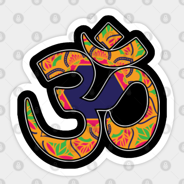 Mandala Pattern Om Symbol Gift Hinduism Mantra Aum Sticker Teepublic