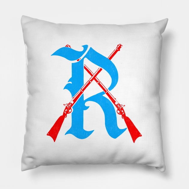 Classic Richmond Rifles Hockey Pillow by LocalZonly