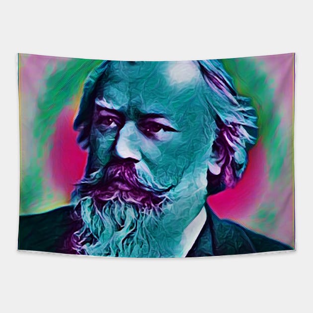 Johannes Brahms Portrait | Johannes Brahms Artwork 14 Tapestry by JustLit