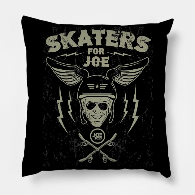 Skaters for Joe - Biden 2020 Pillow by Buckle Up Tees