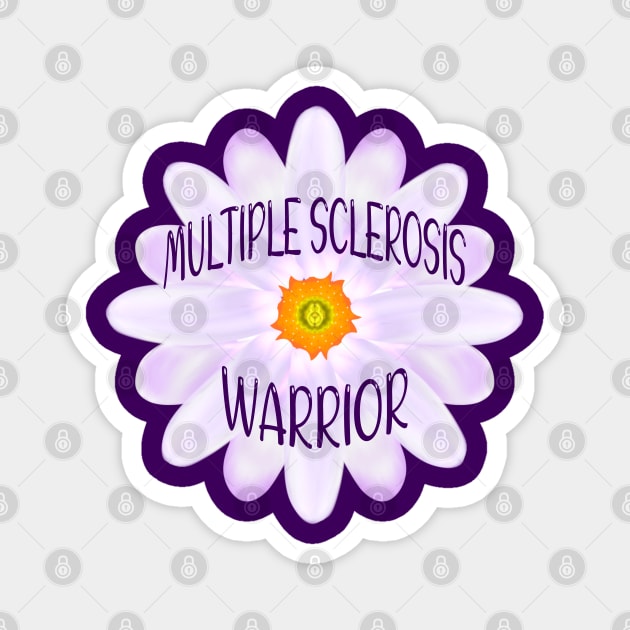 Multiple Sclerosis Warrior Magnet by MoMido