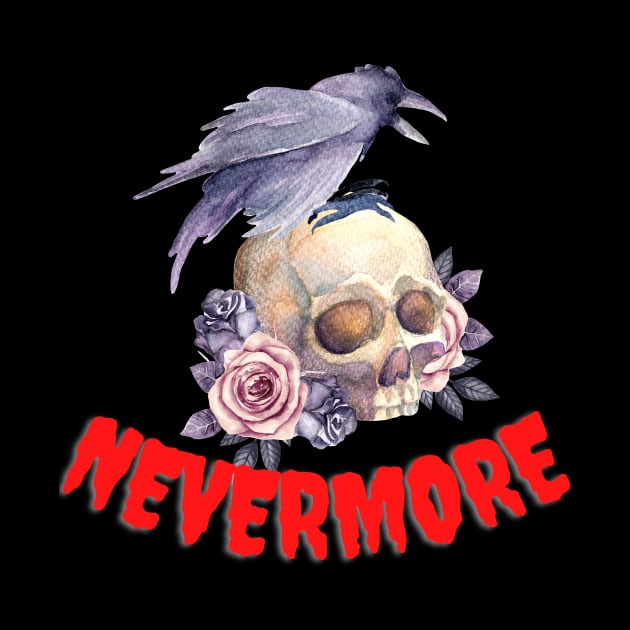 RAVEN NEVERMORE POE DESIGN by The C.O.B. Store