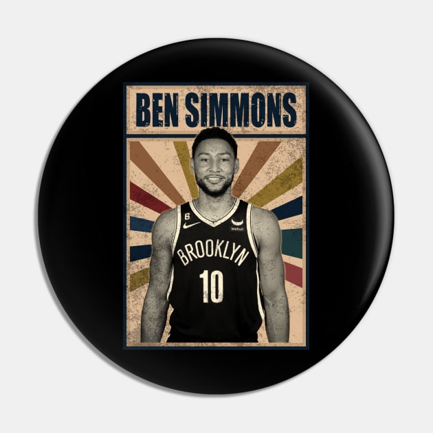 Brooklyn Nets Ben Simmons Pin by RobinaultCoils