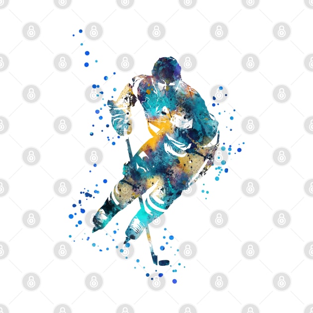 Hockey player by RosaliArt