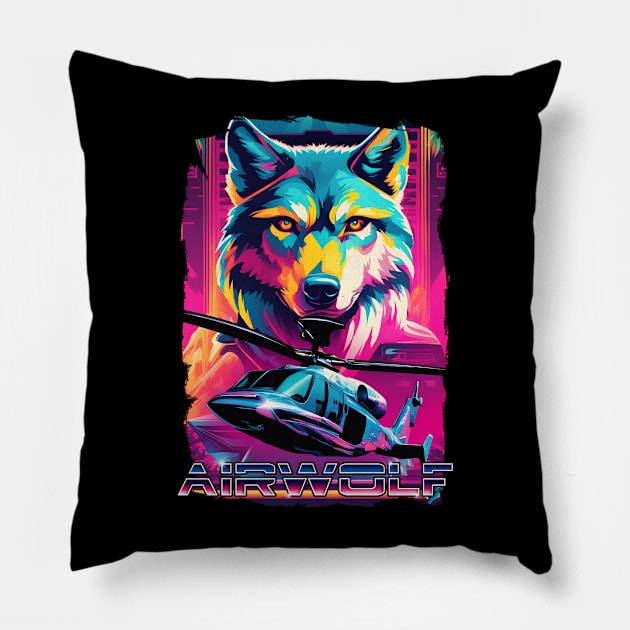 Airwolf Pillow by SimonBreeze