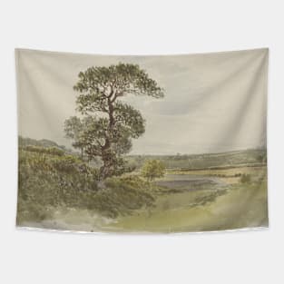 A Landscape in Snowdonia with a Tree in the Foreground by John Linnell Tapestry