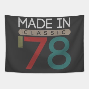 41st Birthday Vintage and Classic Retro 1978 Gift Tapestry