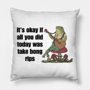 it's okay if all you did today was take bong rips Pillow