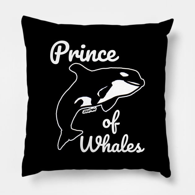 Prince of Whales Meme Themed Gifts for Whale Lovers Pillow by sketchnkustom