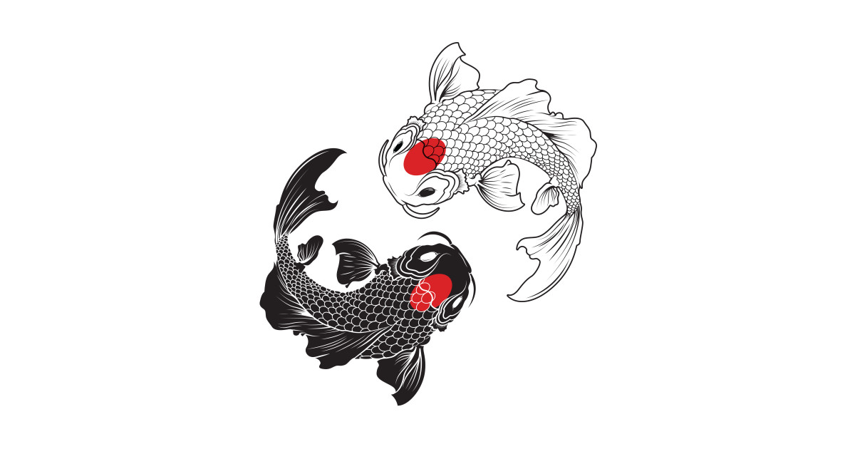 Balance - Koi Fish - Sticker | TeePublic