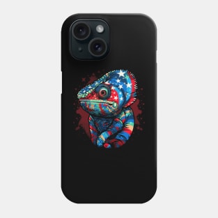 Patriotic Chameleon Phone Case