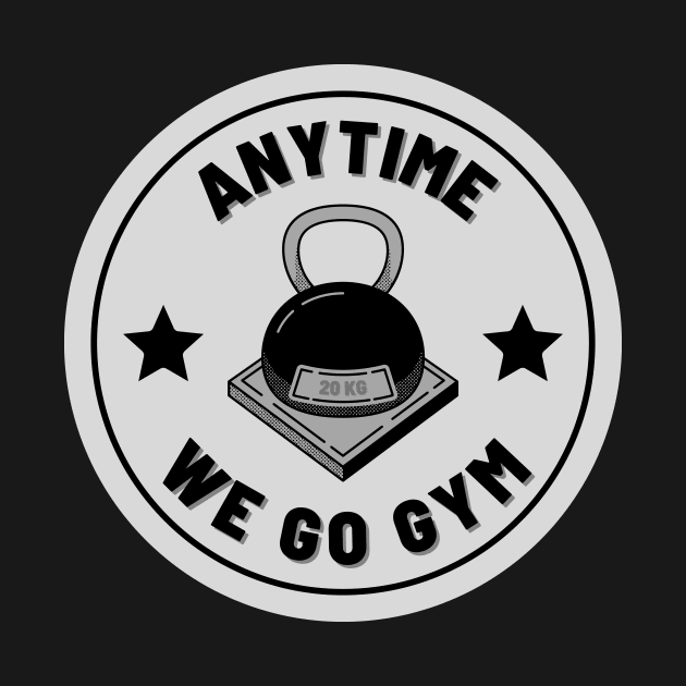 Anytime Fitness | Anytime We Go Gym Kettlebell Logo by MrDoze