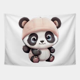 Cute Cartoon Kawaii Panda Tapestry