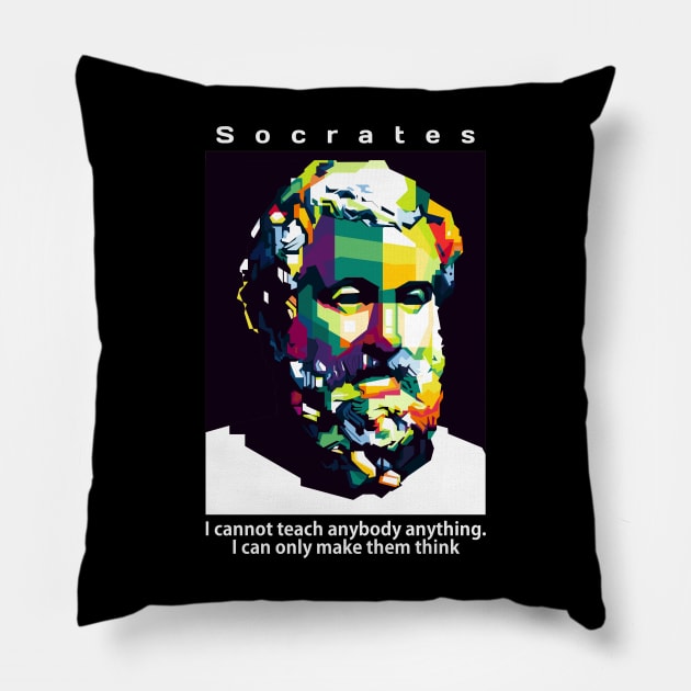 Socrates WPAP Pillow by WPAP46