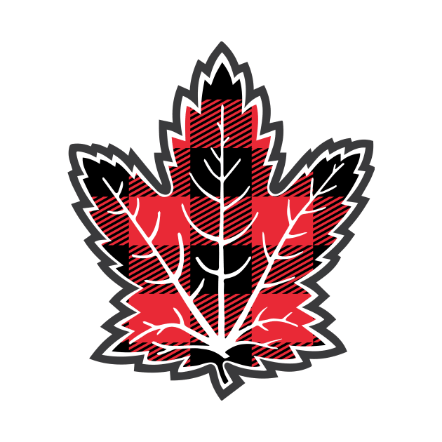 Plaid Maple Leaf by imlying