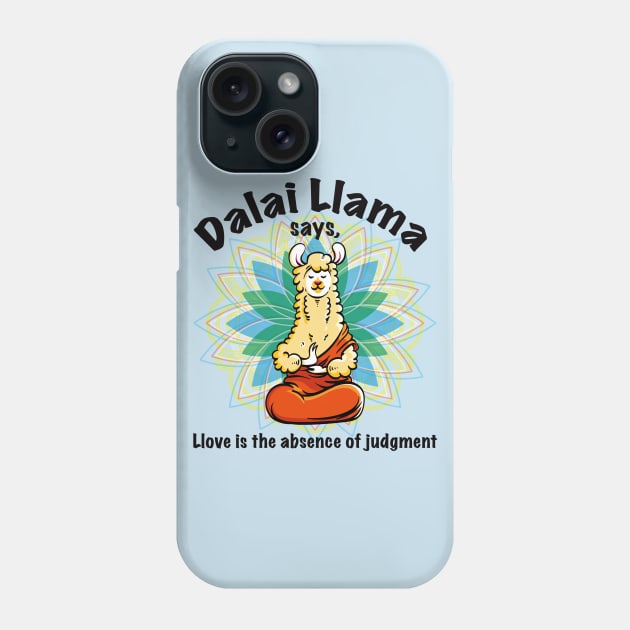 Dalai Llama Phone Case by Alema Art