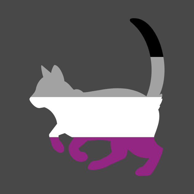 Pride Animals- Asexual Cat by HeckHound