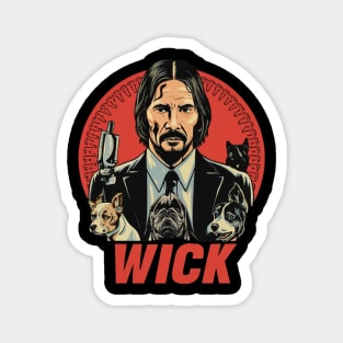 John Wick and dog Magnet