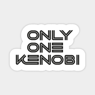 Only One Kenobi (Black) #01 Magnet