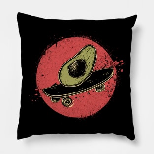 Avocado skating Pillow