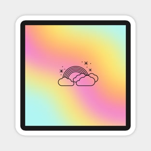 Pink Pastel Rainbow Magnet