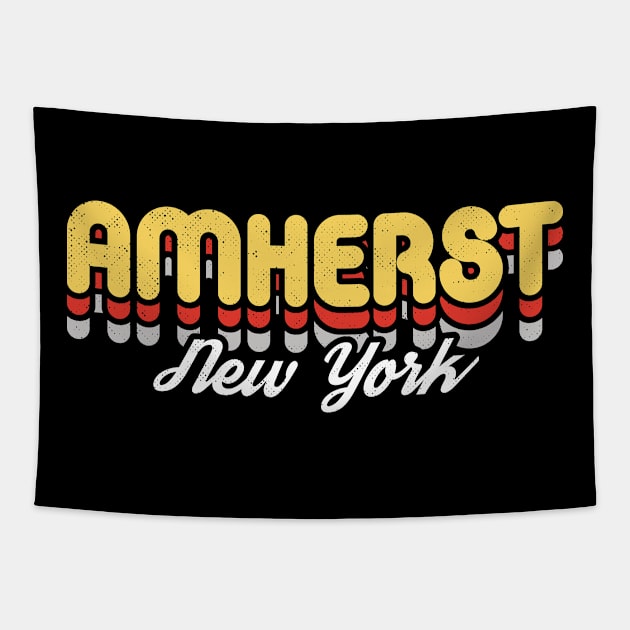 Retro Amherst Tapestry by rojakdesigns