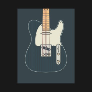 Dark Telly Guitar (White Pickguard) T-Shirt