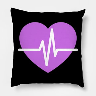 purple heart pounded Pillow