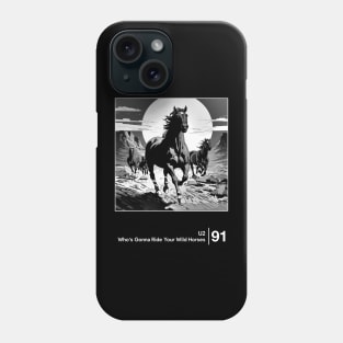 U2 / Minimalist Graphic Design Fan Artwork Phone Case