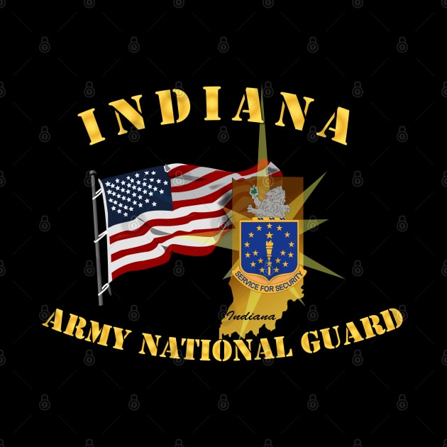 Indiana - ARNG w Flag by twix123844