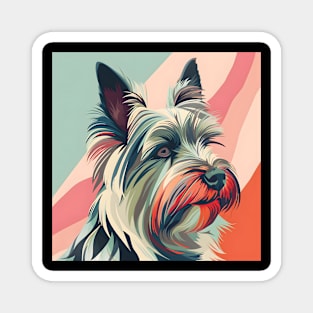 Skye Terrier in 80's Magnet