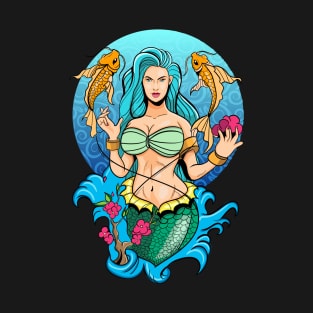 Sexy Mermaid and Shells T-Shirt