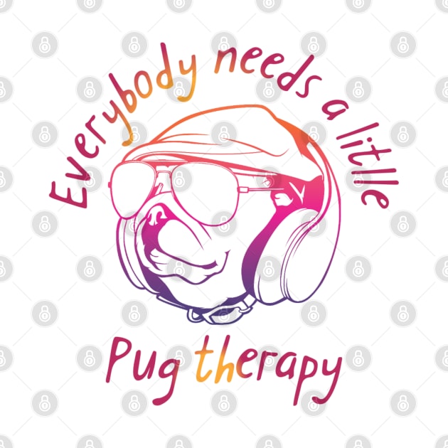 Pug therapy by Bernesemountaindogstuff