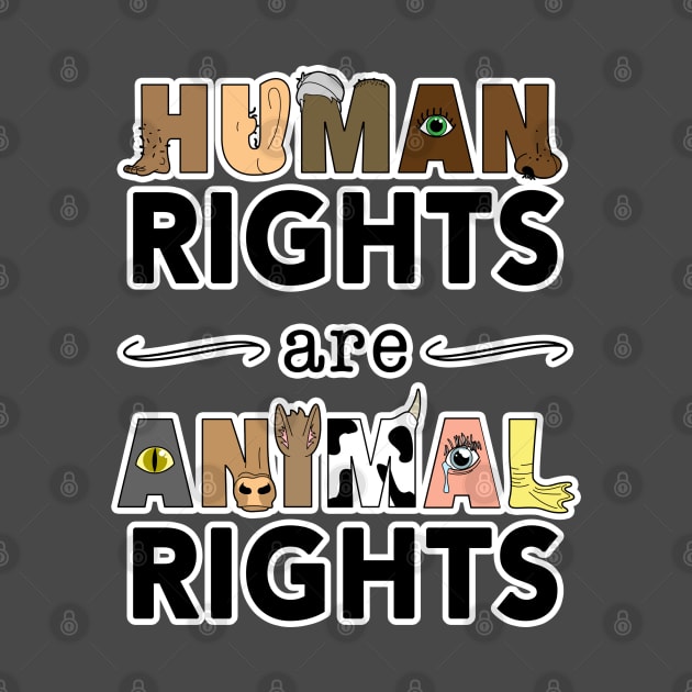 Human Rights are Animal Rights by VeganCuts