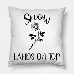 snow lands on top Pillow