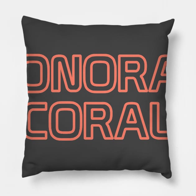 Monorail Coral Pillow by Tomorrowland Arcade