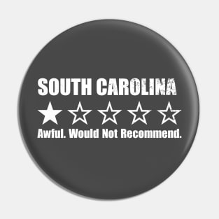 South Carolina One Star Review Pin