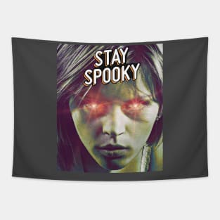 Stay Spooky Halloween (woman) Tapestry