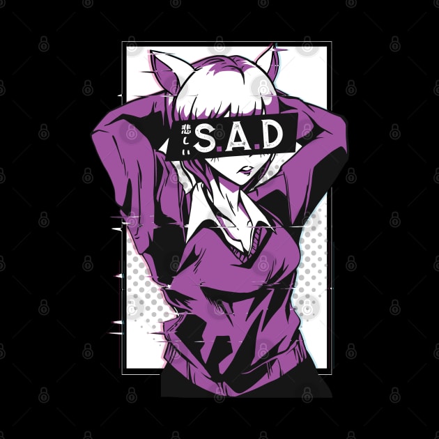 Sad Badass Manga Girl by MajorCompany