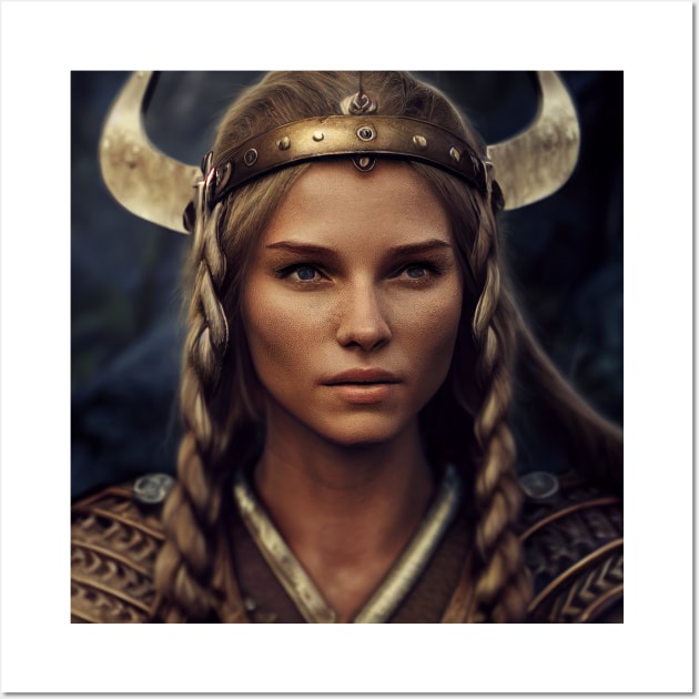 Viking Shield Maiden | Art Board Print