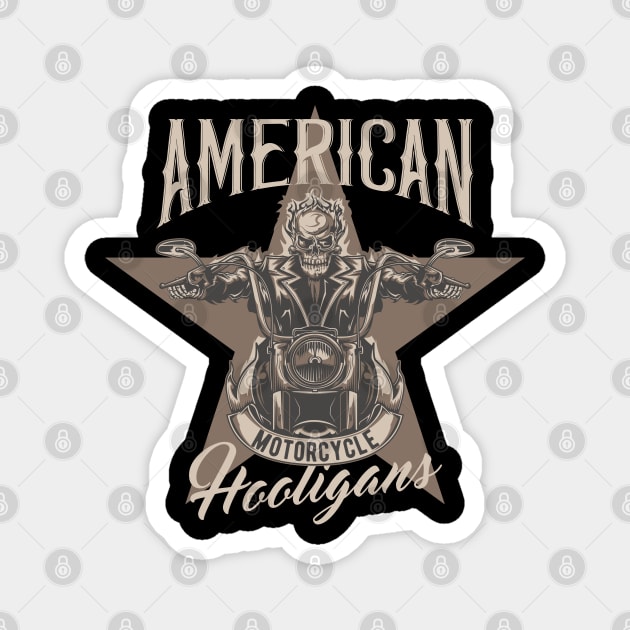 American motocycle Magnet by Design by Nara