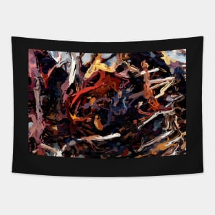 Abstract Seaweed Painting Tapestry