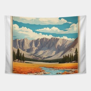 Great Basin National Park Nevada USA Vintage Travel Retro Tourism Tapestry