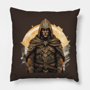 Eclipse Nomad: The Wondering Dark Traveler Pillow