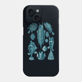 Ernst Haeckel Ostraciontes Fish Cerulean Phone Case