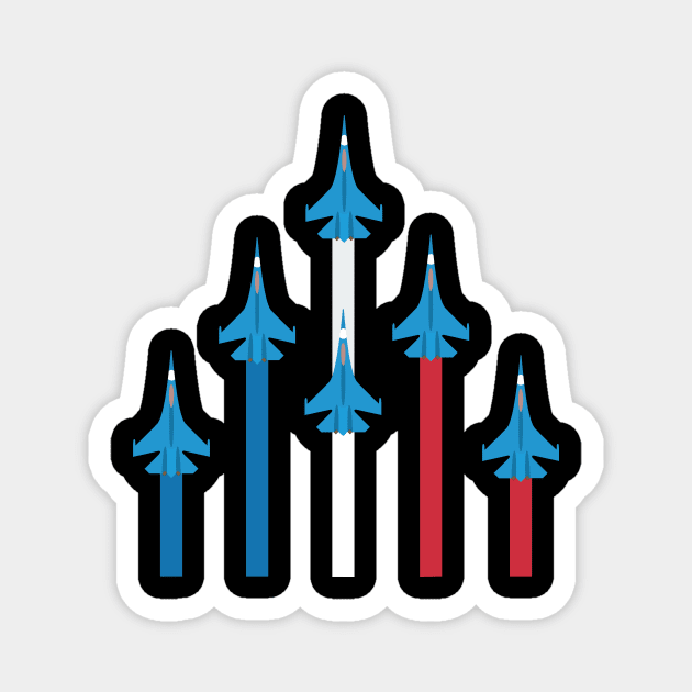 Three Colour Military Aircrafts Design Magnet by Avion