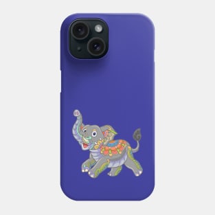 Elephant Frolic Stained Glass Zentangle Phone Case