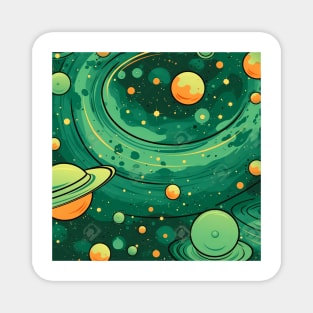 Green Galaxy Magnet